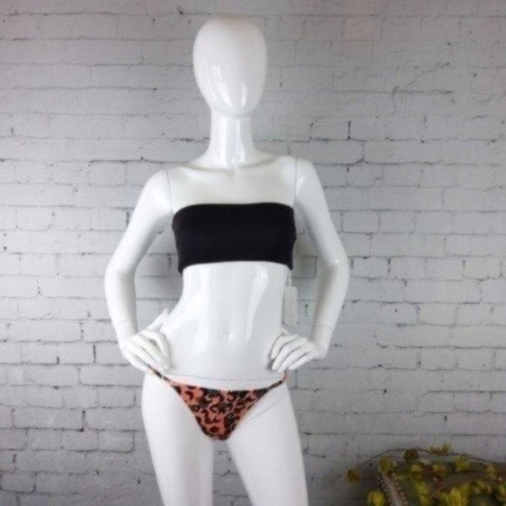 Kopper & Zink Animale Leopard Bikini Bottom Coral Size XS